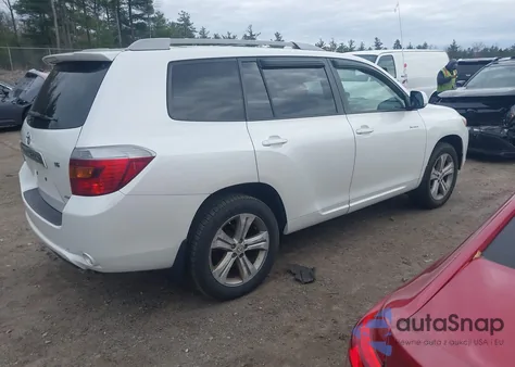 2008 Toyota Highlander Sport z USA, uszkodzony, nr VIN JTEES43A782056282